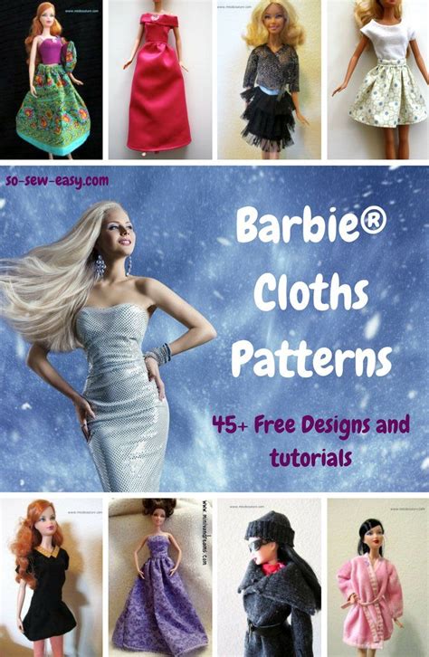 no sew barbie clothes|barbie no sew pattern free.